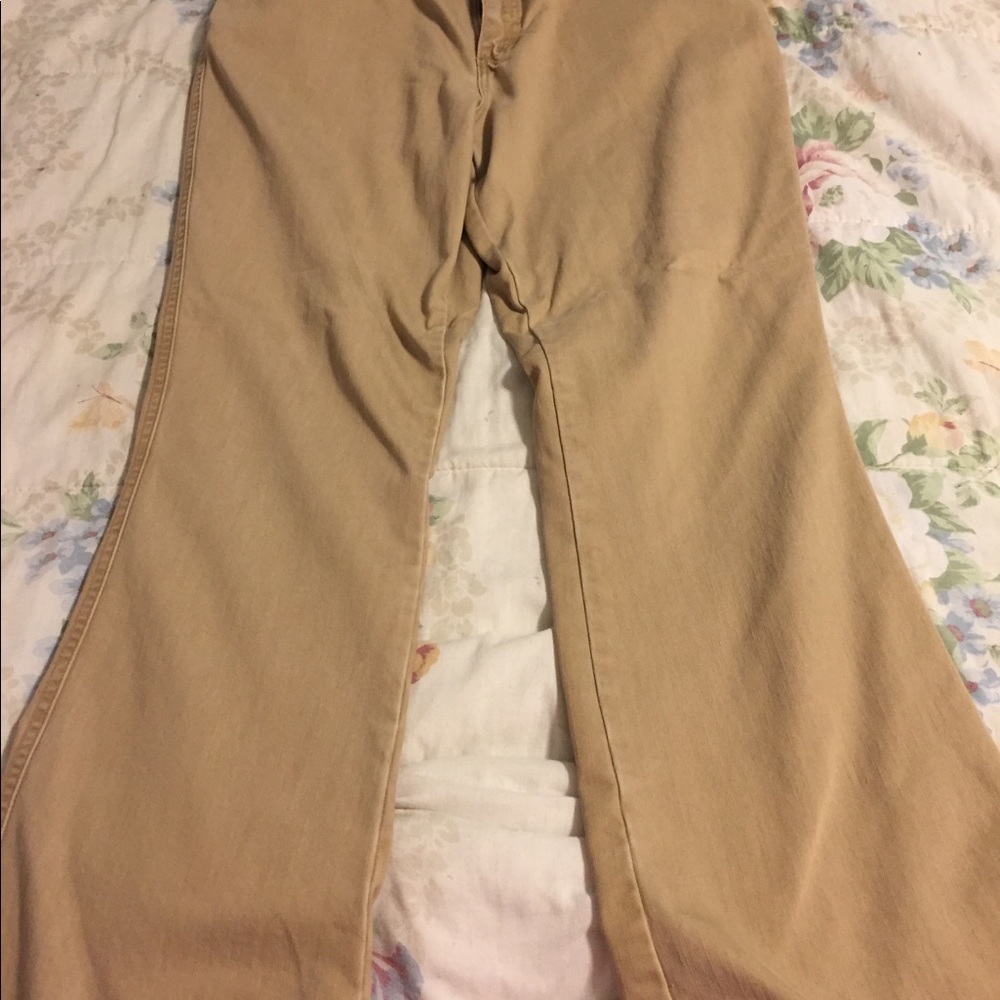 Khaki colored Lee Jeans